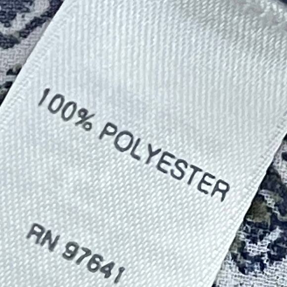 J. Jill Wearever Blouse Tunic Tribal Geometric Print High Low Hem XS Women's - Picture 9 of 10